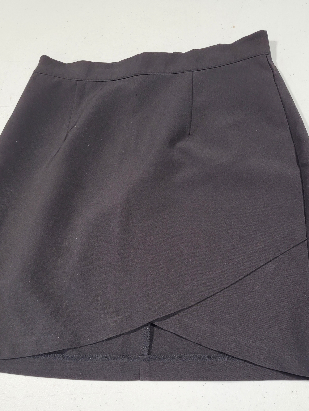 Forever 21 Black Wrap-Style Mini Skirt